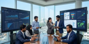 Professional digital marketing agency team in Bangladesh at work